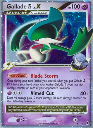 Rising Rivals  Gallade E4 Lv.X  - Holofoil - Ultra Rare