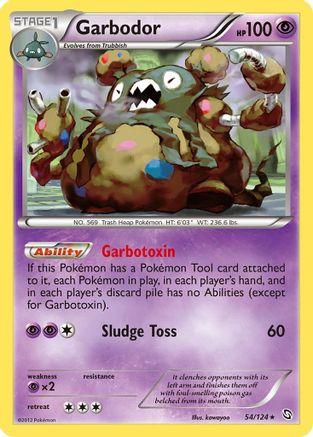 Dragons Exalted  054 Garbodor  - Reverse Holofoil - Holo Rare