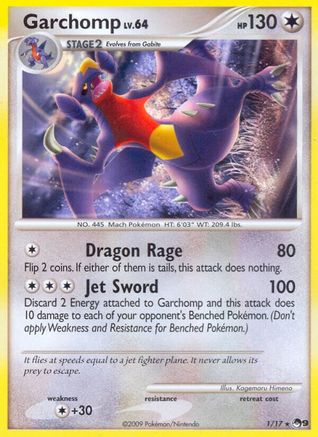 POP Series 9  001 Garchomp  - Rare