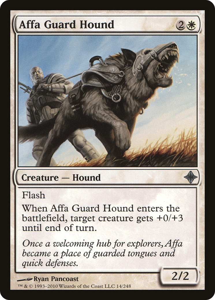 Rise of the Eldrazi - (ROE-014) - Affa Guard Hound Foil