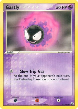 FireRed & LeafGreen  063 Gastly  - Common