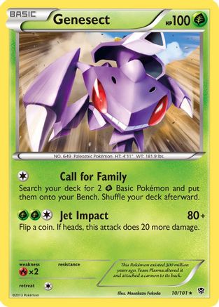 Plasma Blast  010 Genesect  - Rare