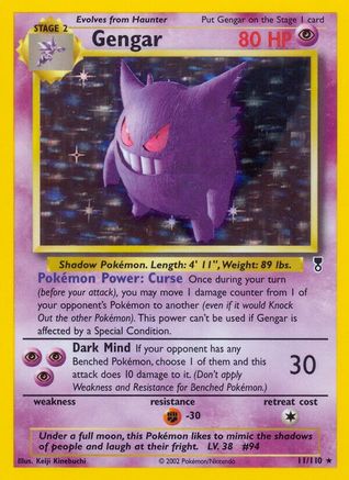Legendary Collection  011 Gengar  - Holofoil - Holo Rare