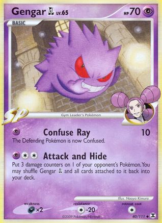 Rising Rivals  040 Gengar GL  - Reverse Holofoil - Uncommon