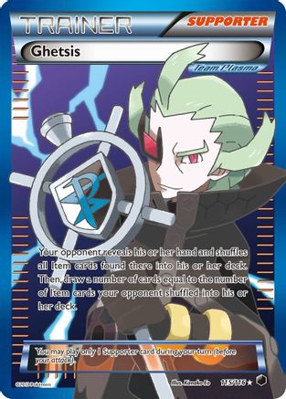 Plasma Freeze  115 Ghetsis (Team Plasma) (Full Art)  - Holofoil - Ultra Rare