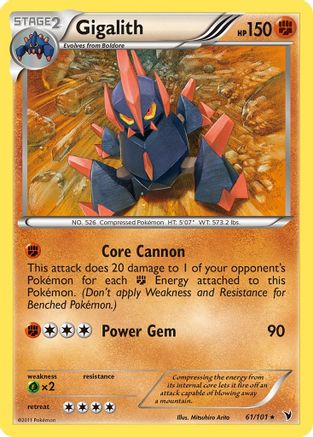 Noble Victories  061 Gigalith  - Rare