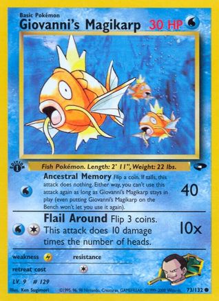 Gym Challenge  073/132 Giovanni's Magikarp  - Unlimited - Common