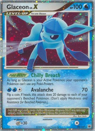 Majestic Dawn  Glaceon LV.X  - Holofoil - Ultra Rare