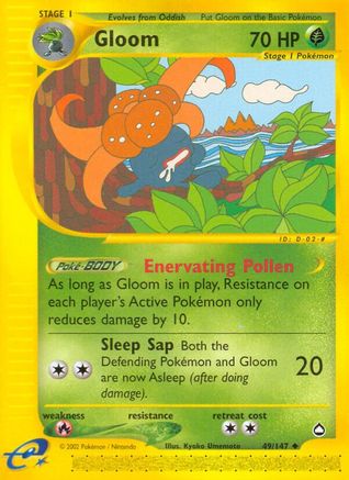 Aquapolis  049 Gloom  - Reverse Holofoil - Uncommon