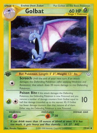 Neo Revelation  029/64 Golbat  - Unlimited - Uncommon