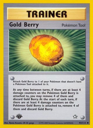 Neo Genesis  093/111 Gold Berry  - 1st Edition - Uncommon
