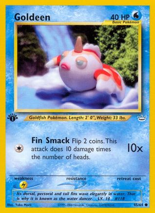 Neo Revelation  045/64 Goldeen  - 1st Edition - Common