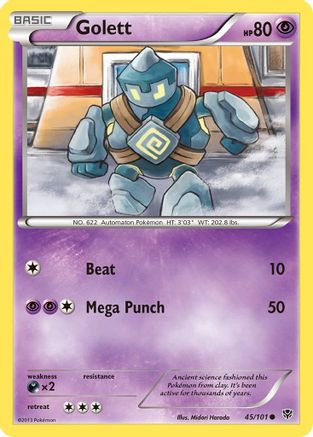 Plasma Blast  045 Golett  - Reverse Holofoil - Common