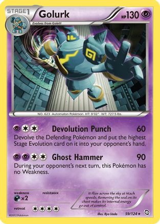 Dragons Exalted  059 Golurk  - Holofoil - Holo Rare