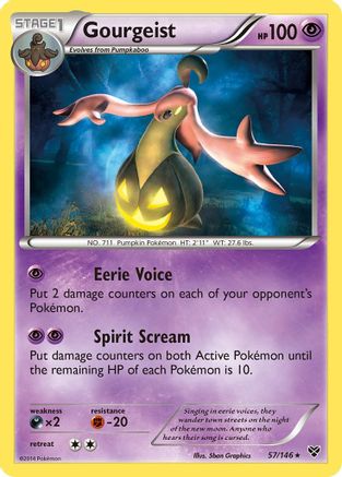 XY Base Set  057/146 Gourgeist  - Holofoil - Holo Rare