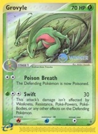 Nintendo Promos  Grovyle - 004 (e-League) [Winner]  - Promo