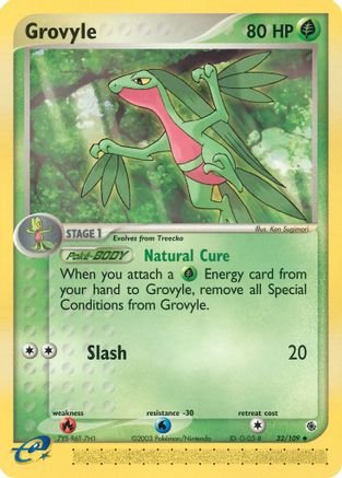Ruby and Sapphire /109 Grovyle - 32/109  - Uncommon
