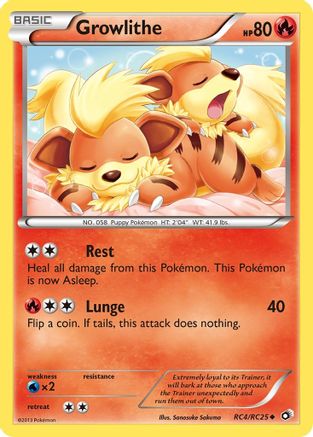 Legendary Treasures Radiant Collection  RC4/RC25 Growlithe  - Holofoil - Uncommon