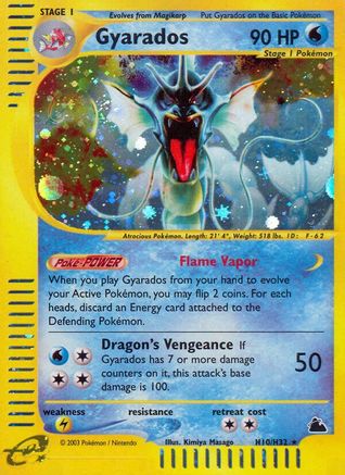 Skyridge  H10 Gyarados (H10)  - Holofoil - Holo Rare