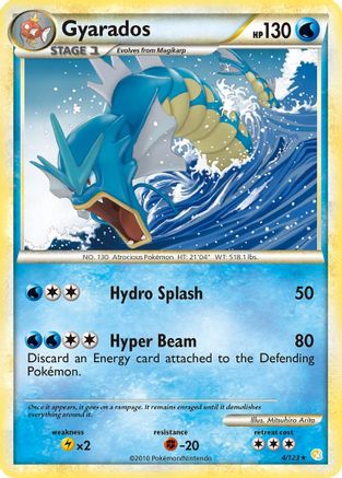 HeartGold SoulSilver  004 Gyarados  - Holofoil - Holo Rare