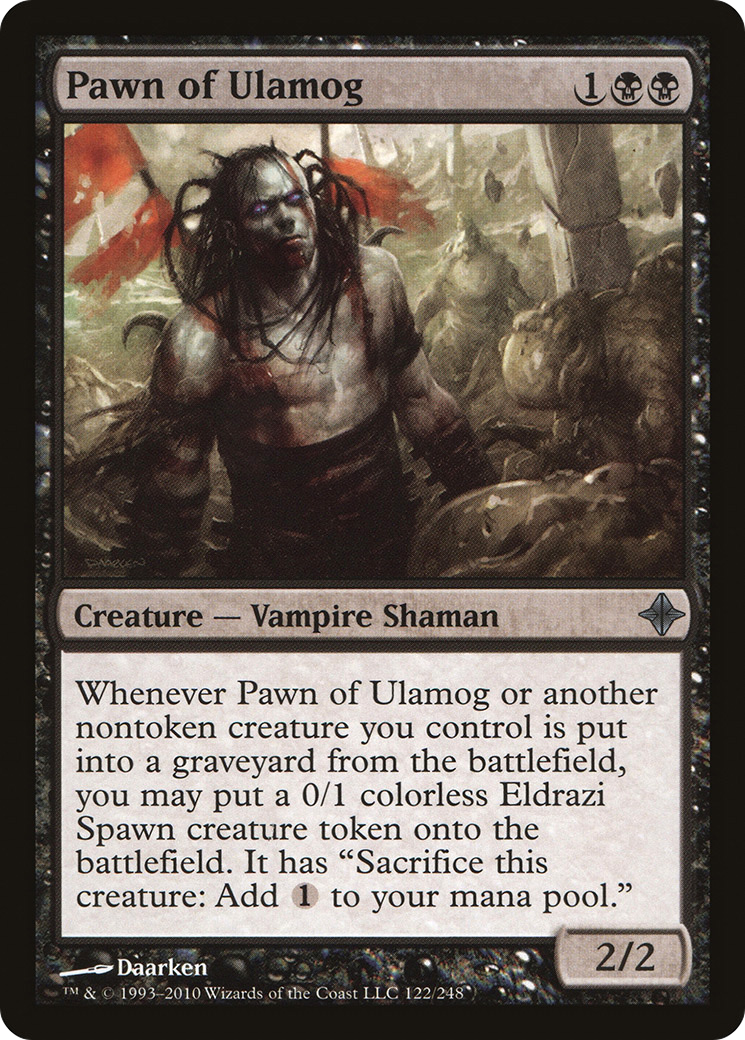 Rise of the Eldrazi - (ROE-122) - Pawn of Ulamog Foil