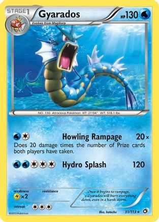Legendary Treasures  031/113 Gyarados  - Rare