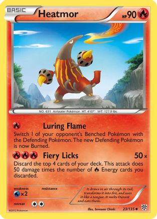 Plasma Storm  023/135 Heatmor  - Reverse Holofoil - Uncommon