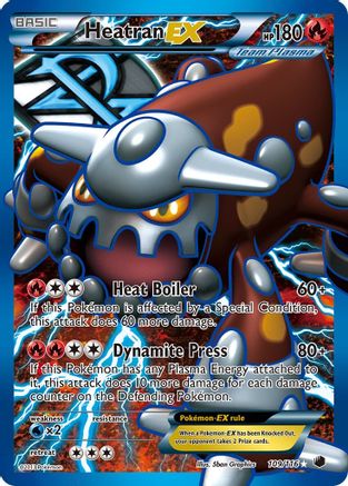 Plasma Freeze  109 Heatran EX (Team Plasma) (Full Art)  - Holofoil - Ultra Rare
