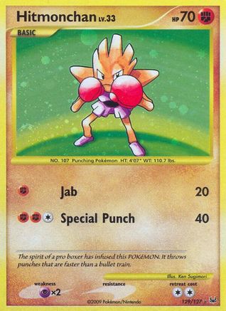 Platinum  Hitmonchan  - Holofoil - Secret Rare