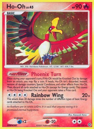 Secret Wonders /132 Ho-Oh  - Reverse Holofoil - Holo Rare