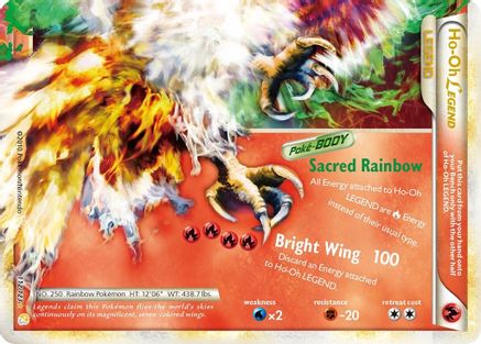 HeartGold SoulSilver  112 Ho-Oh Legend (Bottom)  - Holofoil - Ultra Rare