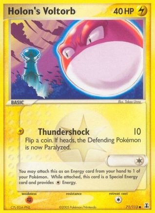 Delta Species  071 Holon's Voltorb  - Reverse Holofoil - Common