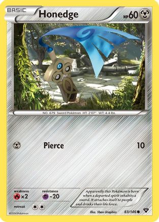 XY Base Set  083 Honedge  - Common
