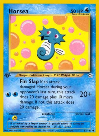 Neo Genesis  062/111 Horsea  - 1st Edition - Common
