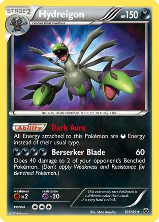Next Destinies  103 Hydreigon  - Holofoil - Secret Rare