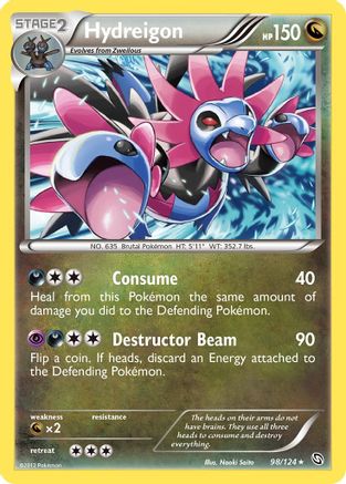 Dragons Exalted  098 Hydreigon (98)  - Reverse Holofoil - Rare