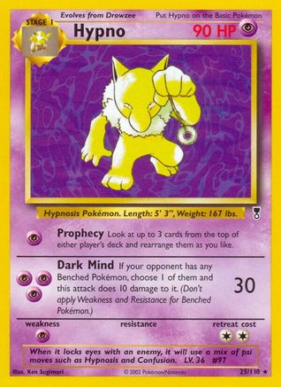 Legendary Collection  025 Hypno  - Rare