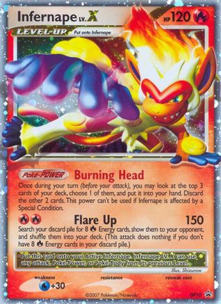 Diamond and Pearl Promos  DP10 Infernape LV.X  - Holofoil - Promo