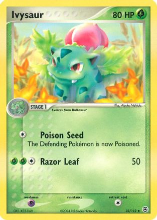 FireRed & LeafGreen  035/112 Ivysaur  - Reverse Holofoil - Uncommon