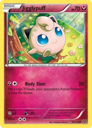 XY Base Set  088/146 Jigglypuff (88)  - Common