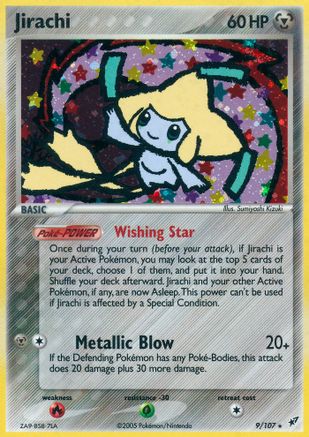 Deoxys  009 Jirachi  - Holo Rare