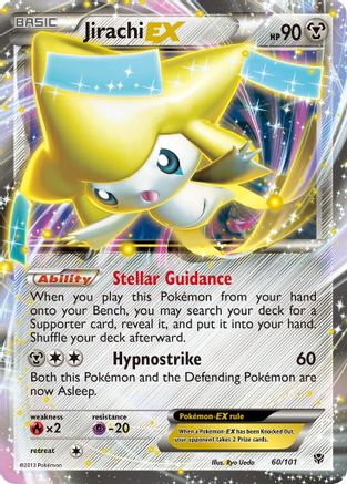 Plasma Blast  060/101 Jirachi EX  - Holofoil - Ultra Rare