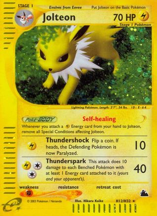 Skyridge  H12 Jolteon (H12)  - Holofoil - Holo Rare