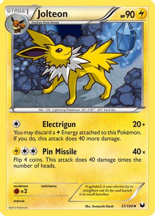 Dark Explorers  037/108 Jolteon  - Uncommon