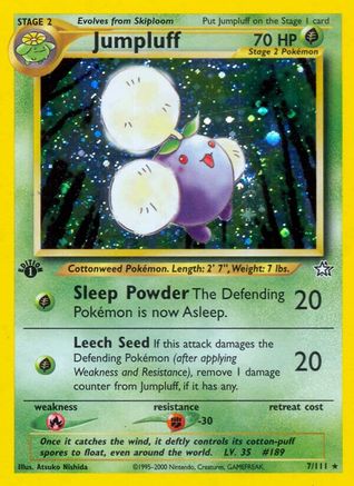 Neo Genesis  007/111 Jumpluff  - 1st Edition Holofoil - Holo Rare