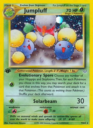 Neo Revelation  009/64 Jumpluff  - Unlimited Holofoil - Holo Rare