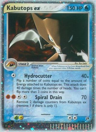 Sandstorm  Kabutops ex  - Holofoil - Ultra Rare