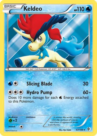 Boundaries Crossed  047 Keldeo (47)  - Holofoil - Holo Rare