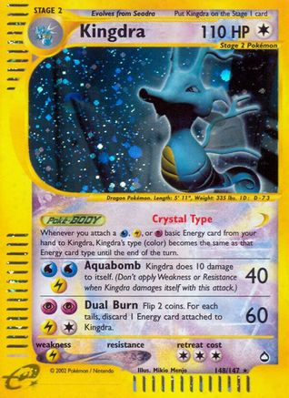 Aquapolis  148 Kingdra (148)  - Reverse Holofoil - Secret Rare