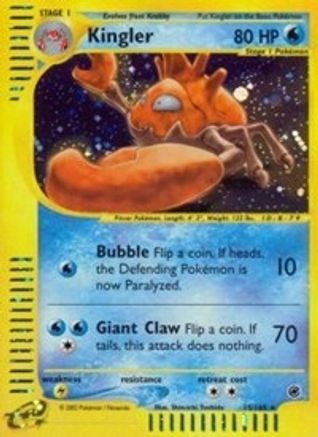Expedition  015 Kingler (15)  - Reverse Holofoil - Holo Rare